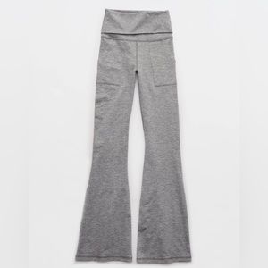 OFFLINE By Aerie The Hugger High Waisted Foldover Flare Legging